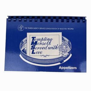 Tempting Morsels Served With Love Cookbook 1985 Timken Mercy Service League Ohio